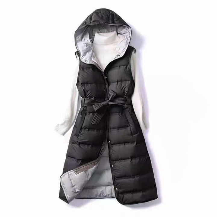 Women's Hooded Lined Vest: Warm & Stylish Outerwear