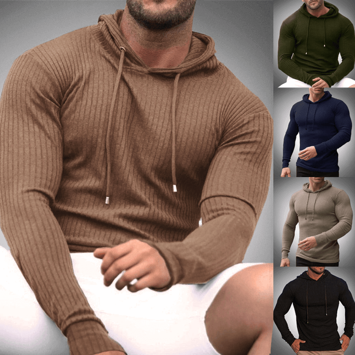 Men's Slim-Fit Knit Sweater: Versatile & Comfortable