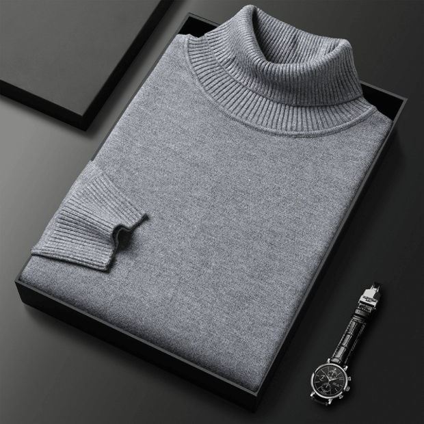 Men's Slim-Fit Turtleneck Knit Sweater