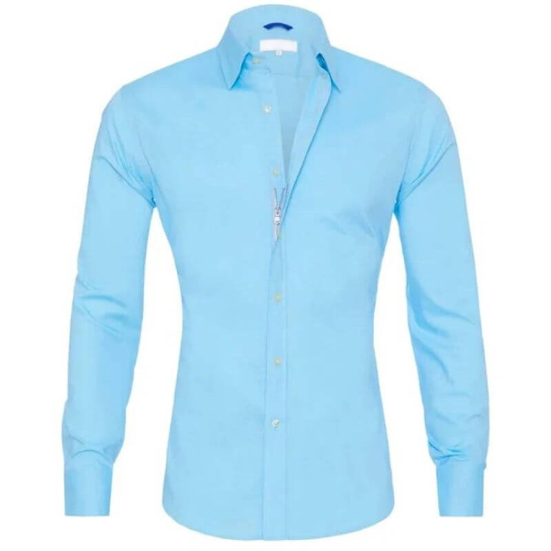 Men's Slim Fit Long Sleeve Dress Shirt