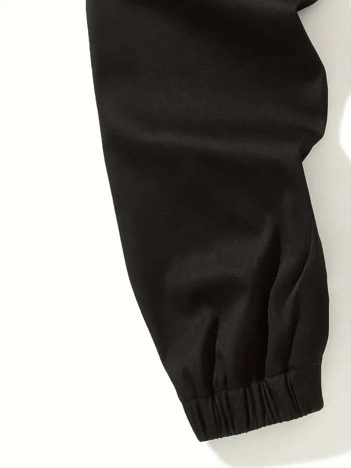Men's Elastic Waist Cargo Pants: Multiple Pockets & Relaxed Fit