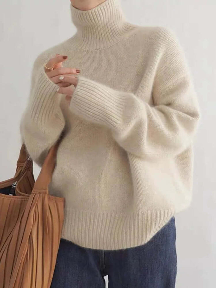 Women's High Neck Relaxed Fit Sweater