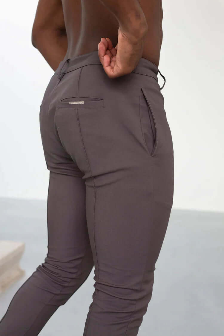 Men's Slim Fit Long Trousers: Stylish & Comfortable
