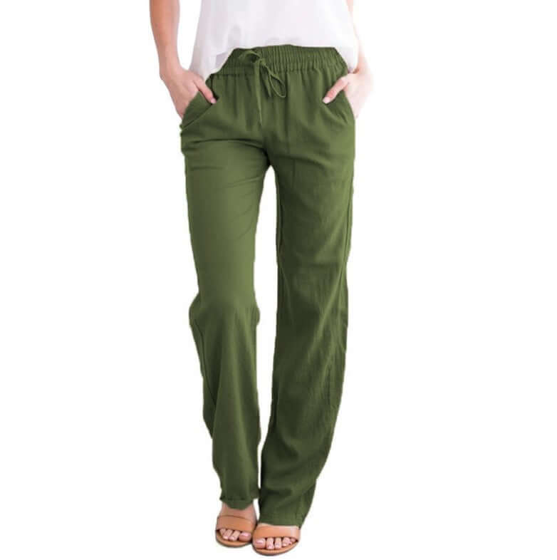 Women's Wide-Leg Drawstring Pants