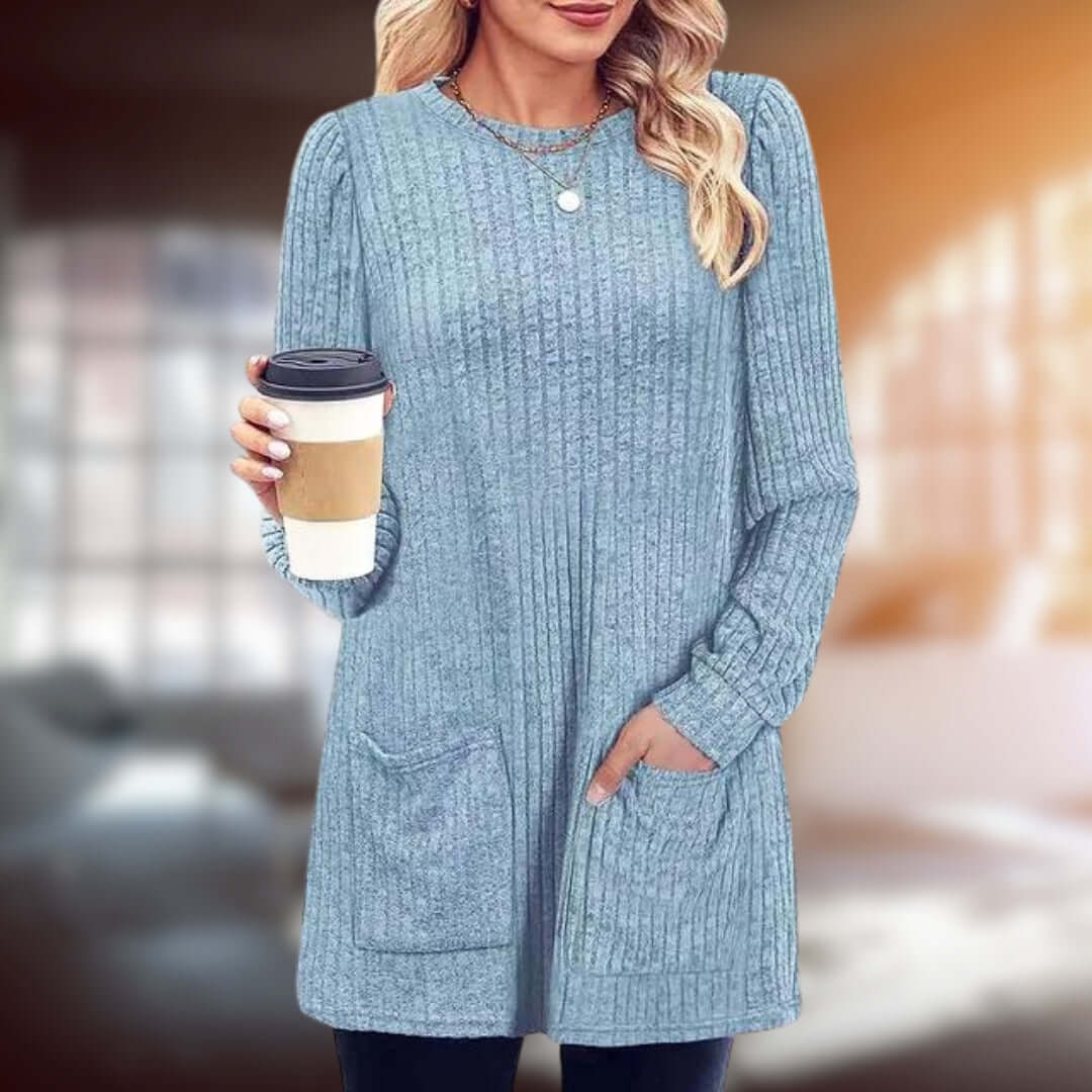 Women's Relaxed-Fit Round Neck Jumper
