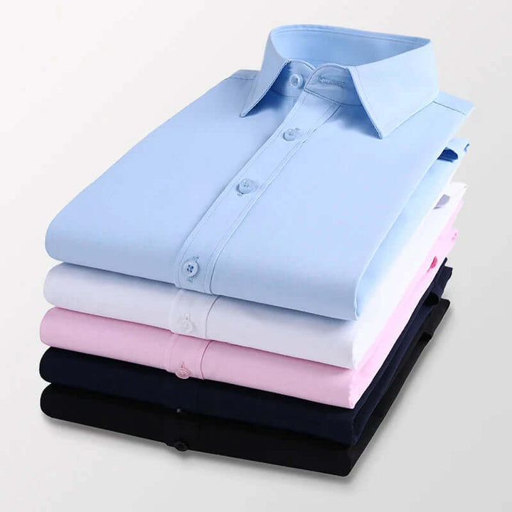 Men's Formal Long-Sleeve Shirt with Pocket