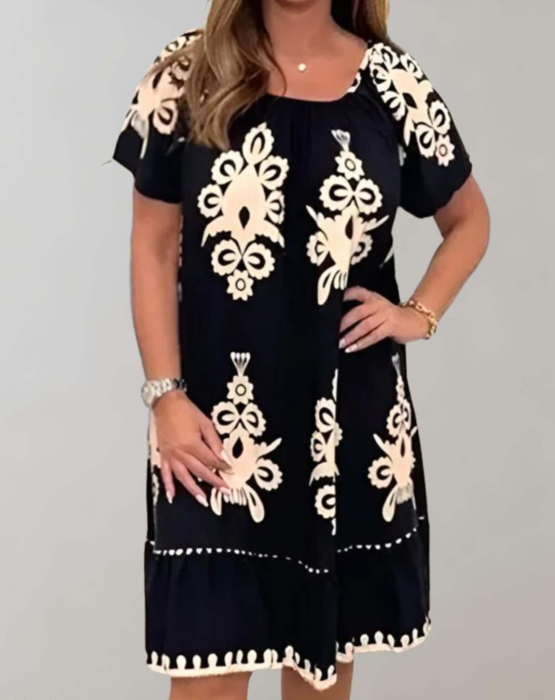 Women's Summer Floral Midi Dress