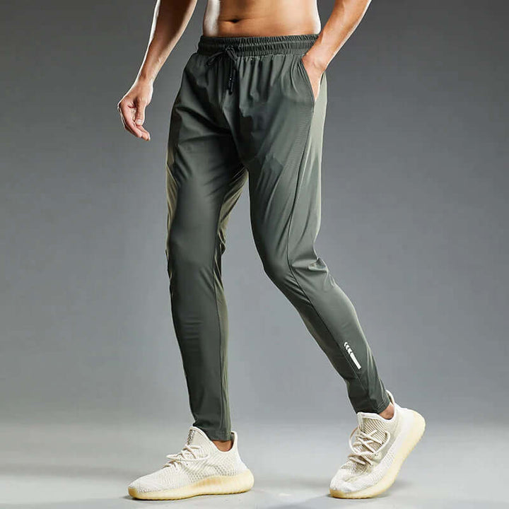 Men's Drawstring Two-Pocket Sweatpants: Relaxed Fit, Casual Style