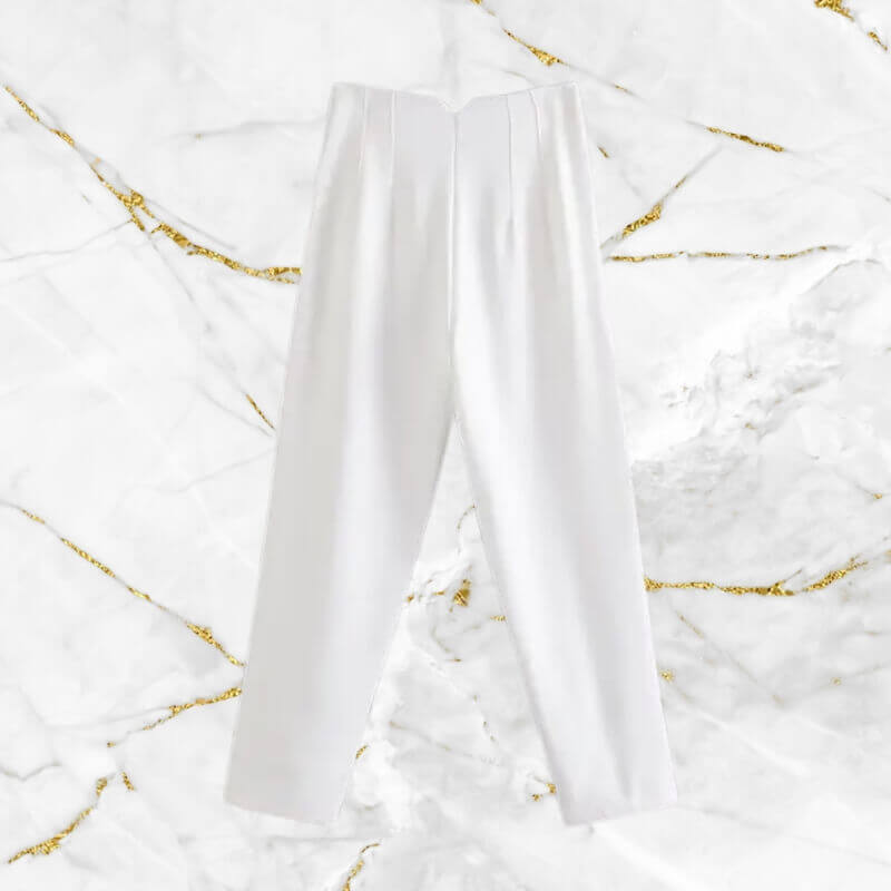 Women's High Waist Pencil Trousers: Vintage Style