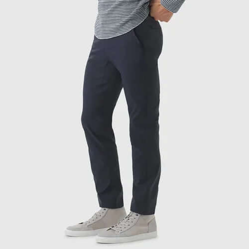 Men's Dirt-Repellent Casual Trousers: Slim Fit Outdoor Pants