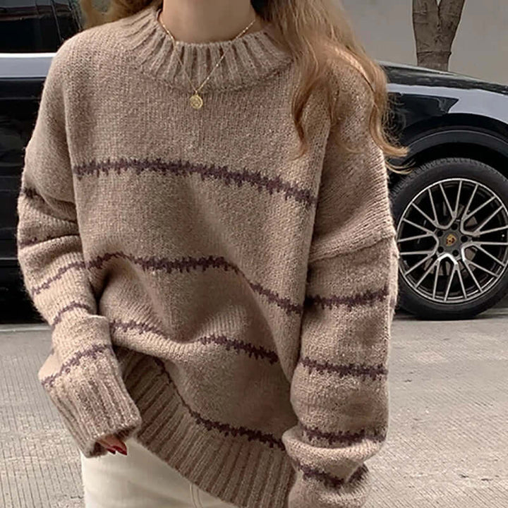 Women's Striped Knit Jumper