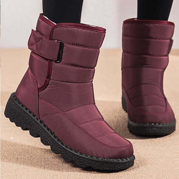 Women's Round Toe Mid-Calf Snow Boots