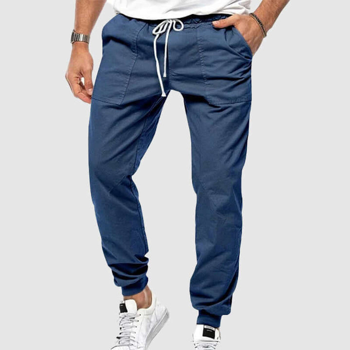Men's Tapered Joggers: Elastic Waist & Cuffs