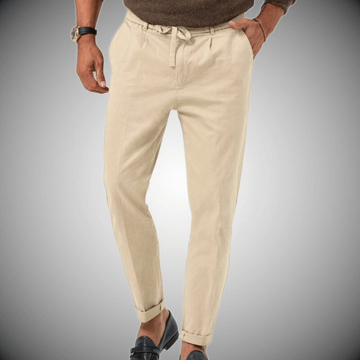Men's High-Waisted Formal Trousers