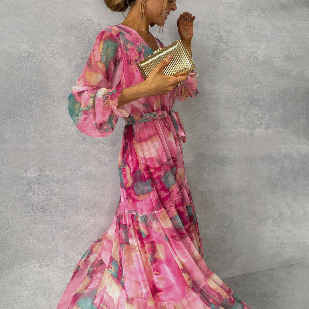 Women's Long Sleeve Summer Dress: Casual A-line Dress