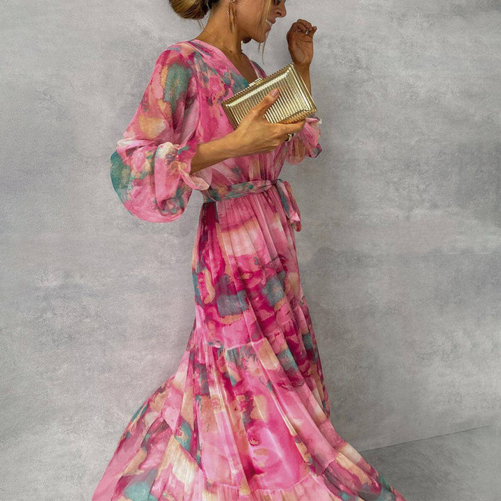 Women's Long Sleeve Summer Dress: Casual A-line Dress
