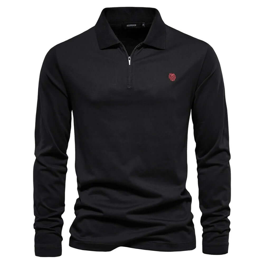 Men's Regular Fit Long Sleeve Polo Shirt