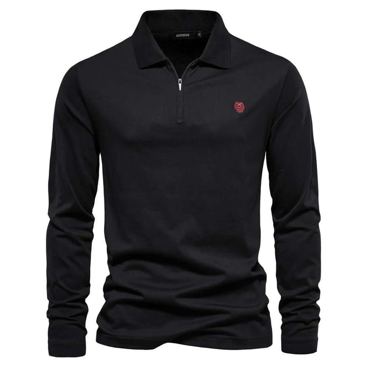 Men's Regular Fit Long Sleeve Polo Shirt