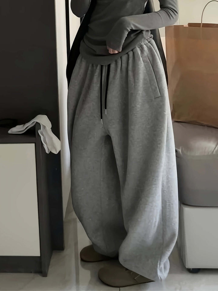 Women's Wide-Leg Elastic Waistband Loungewear
