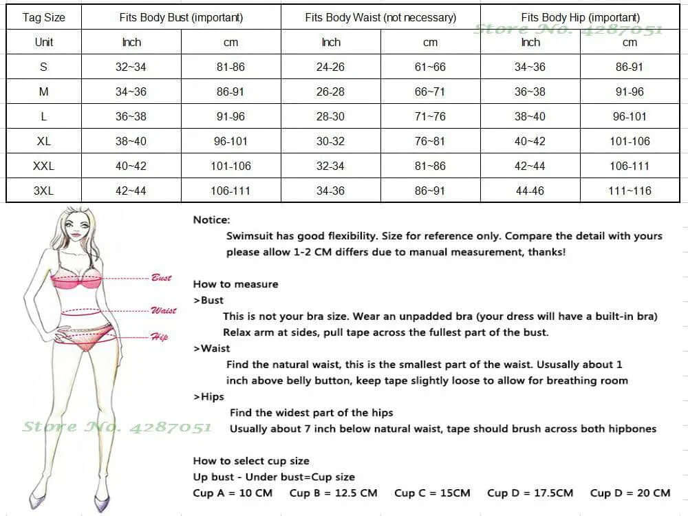 Women's High-Waisted Padded Bikini Set with Chain Detail