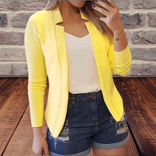 Women's Slim Fit Blazer Vest: Versatile Tailored Style