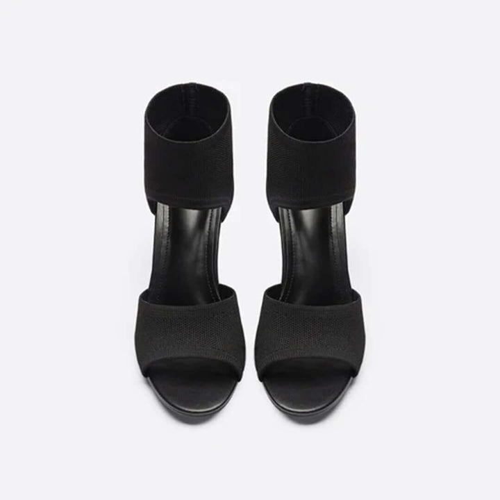 Women's Open-Toe Stiletto Sandals with Ankle Cuff