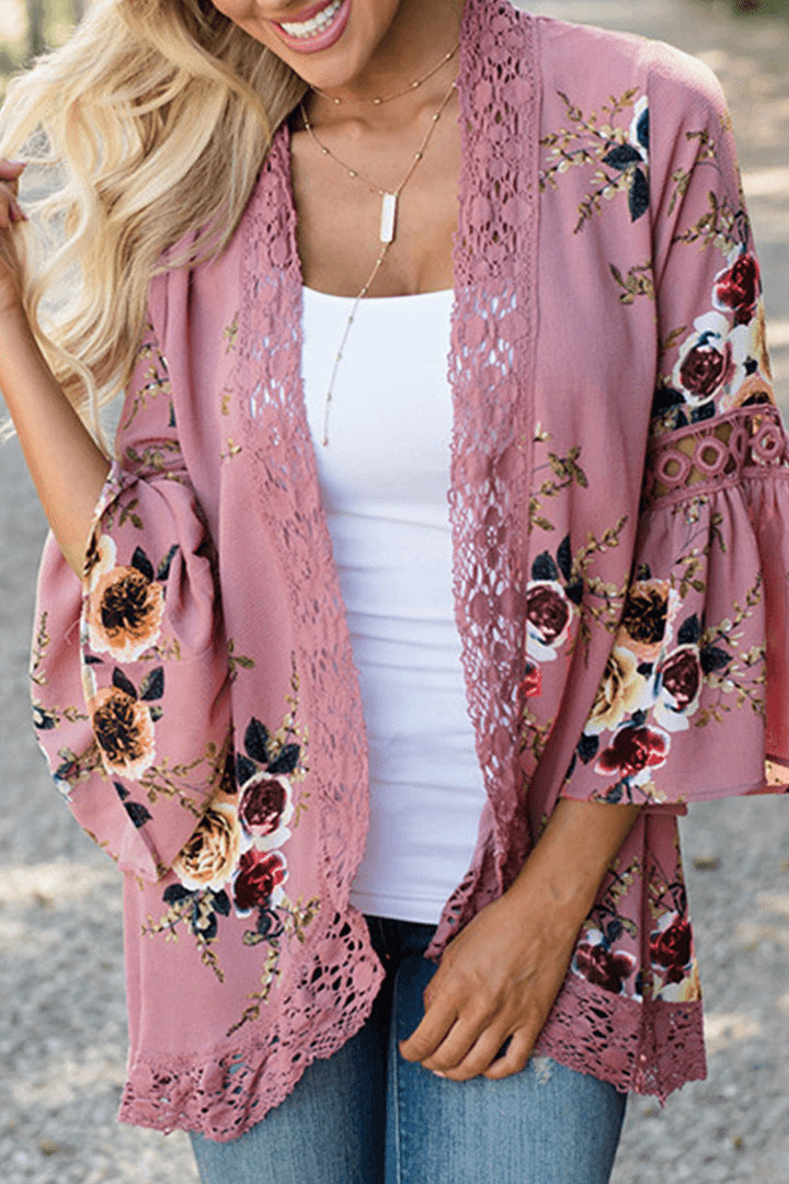 Women's Casual Patchwork Print Top