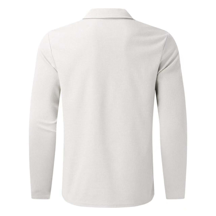 Men's Long Sleeve Polo Shirt & Sweatpants Set