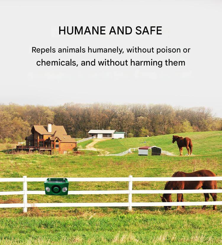 Solar-Powered Animal Repeller with High Volume