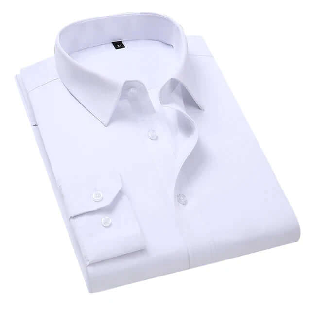 Men's Formal Long-Sleeve Shirt with Pocket