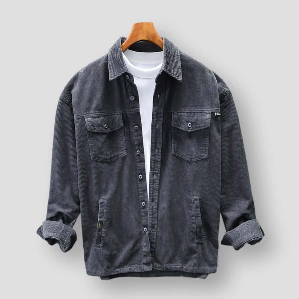 Men's Retro Casual Long Sleeve Shirt