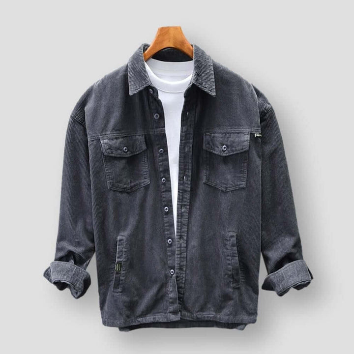 Men's Retro Casual Long Sleeve Shirt