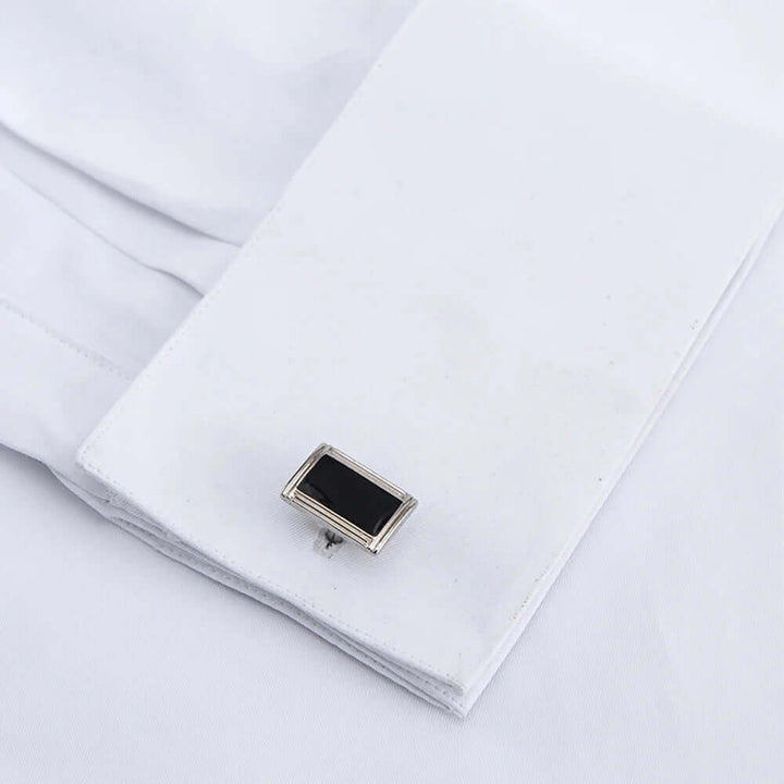 Men's Formal Dress Shirt: Classic Spread Collar & French Cuffs
