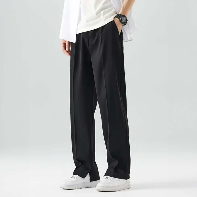 Men's Casual Seam Detail Trousers