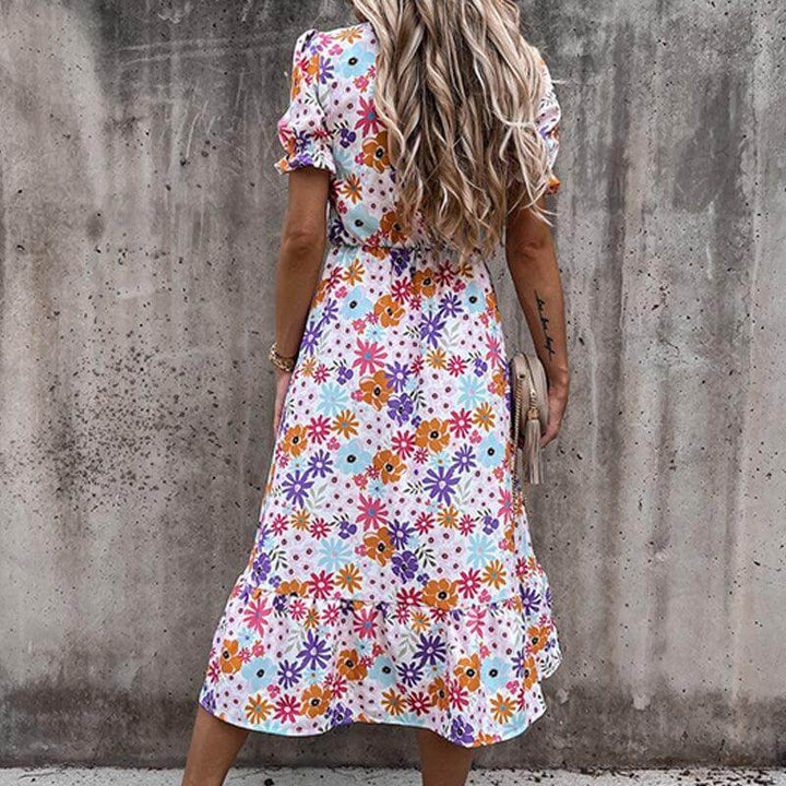 Women's Summer Midi Dress: Flowy Sleeveless Dress
