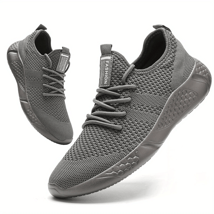 Men's Breathable Knit Sneakers: Lightweight Casual Shoes