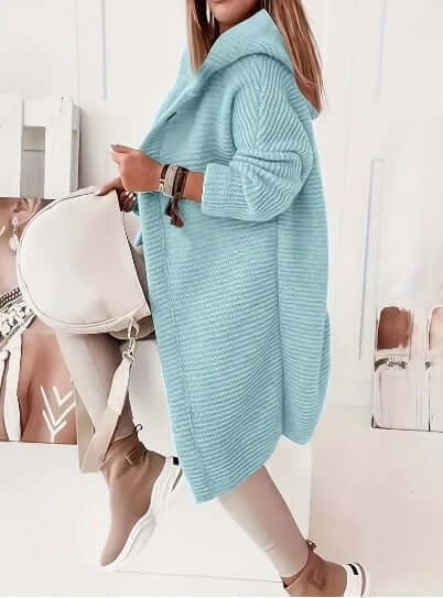 Women's Relaxed Hooded Long Sleeve Cardigan