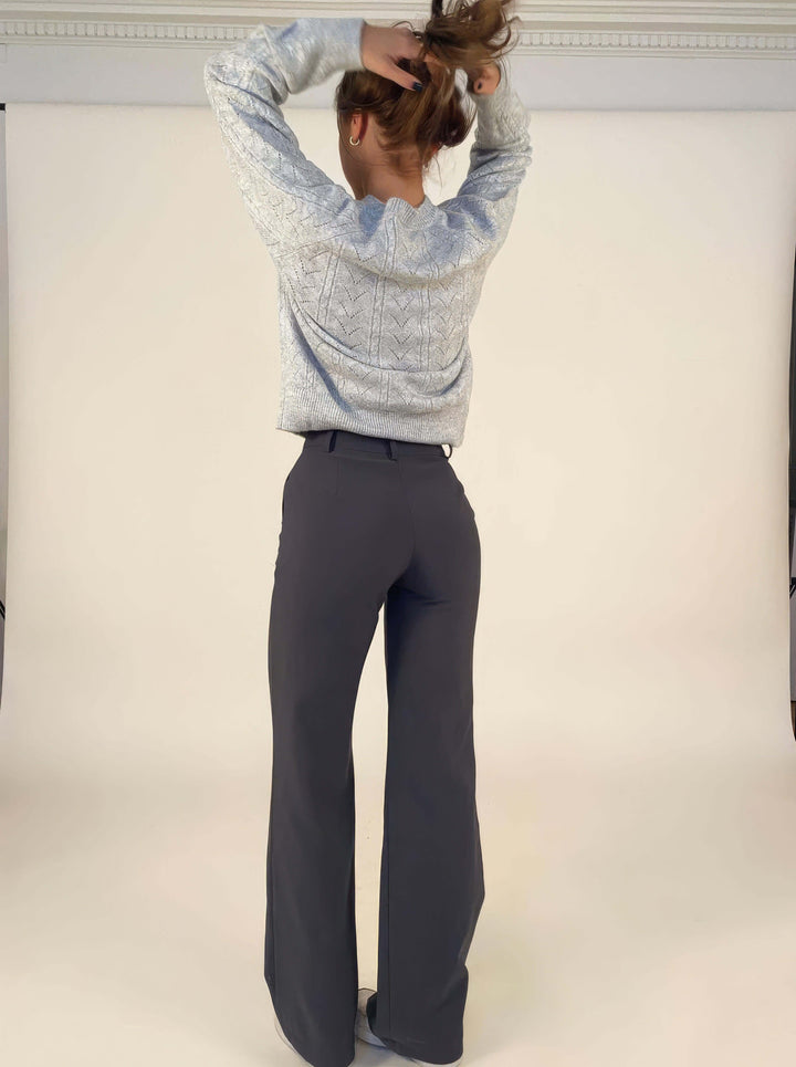 High-Waisted Elegant Women's Trousers