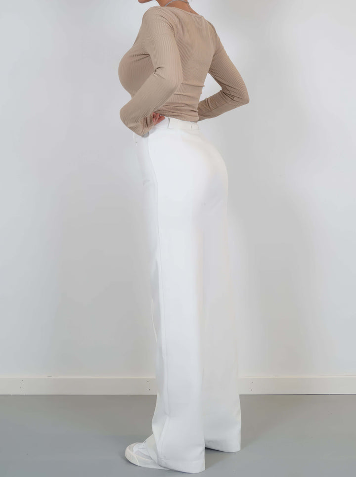Women's Wide Leg Summer Trousers - Relaxed Fit