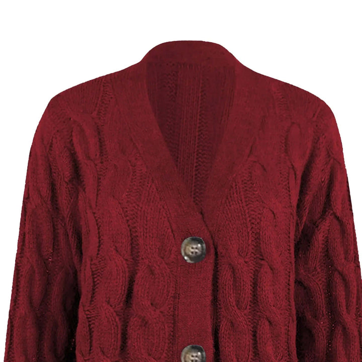 Women's Long-Sleeve Knit Sweater: Cozy & Stylish
