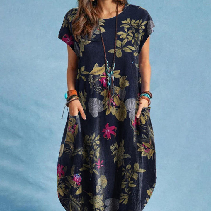 Elegant Satin Midi Women's Dress