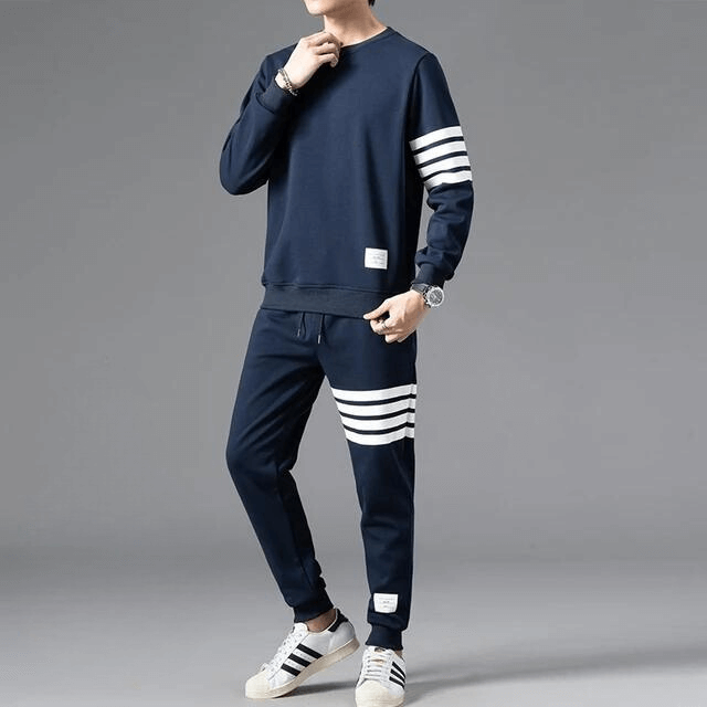Men's Comfortable Long-Sleeve Sweater & Jogger Set
