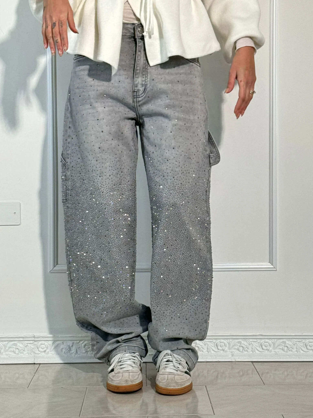 Women's Shiny Balloon Jeans