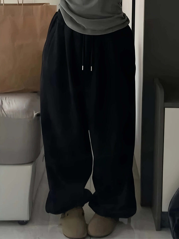 Women's Wide-Leg Elastic Waistband Loungewear