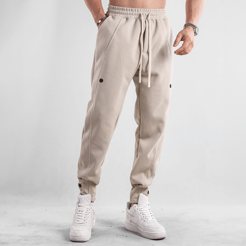 Men's Casual Tapered Joggers with Cuffed Ankles