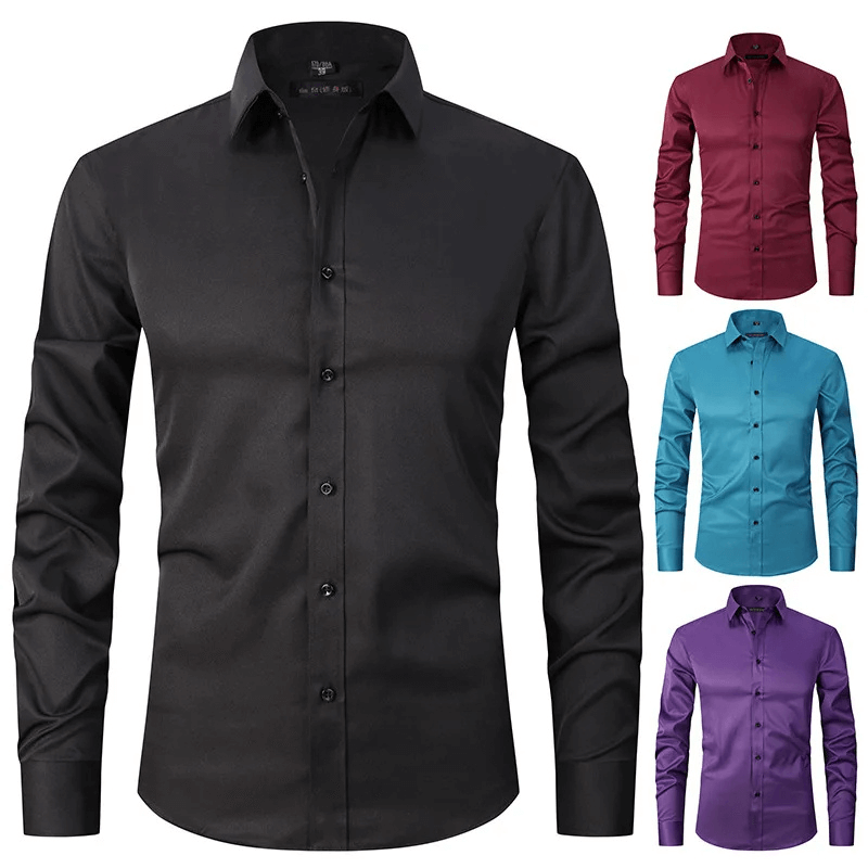 Men's Slim Fit Long-Sleeve Shirt