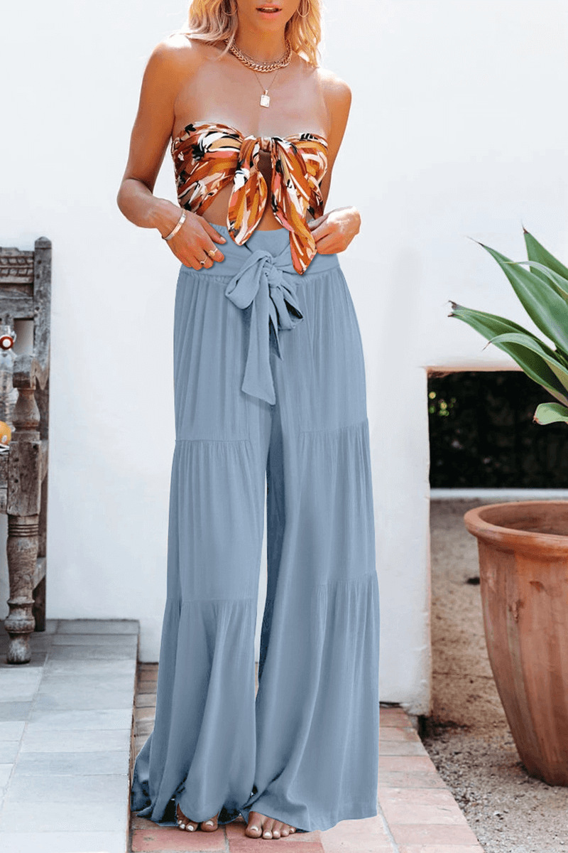 Women's High Waist Wide Leg Pants: Loose Fit, Comfortable Trousers