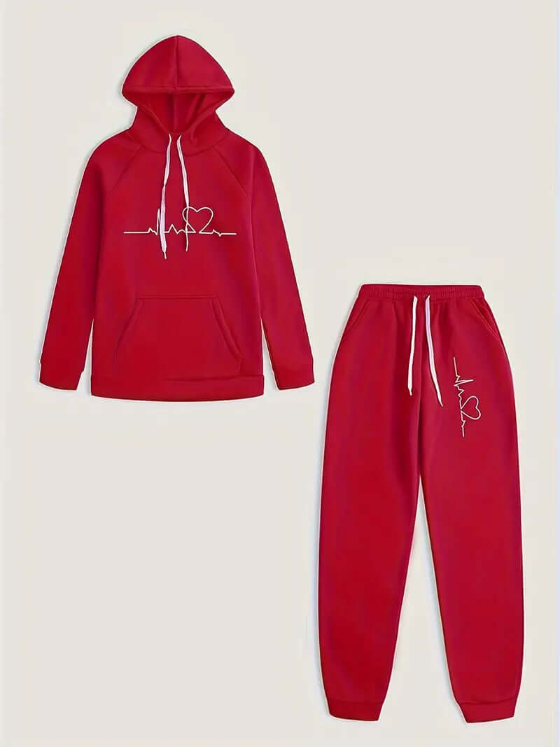 Women's Sporty Hoodie and Pants Set