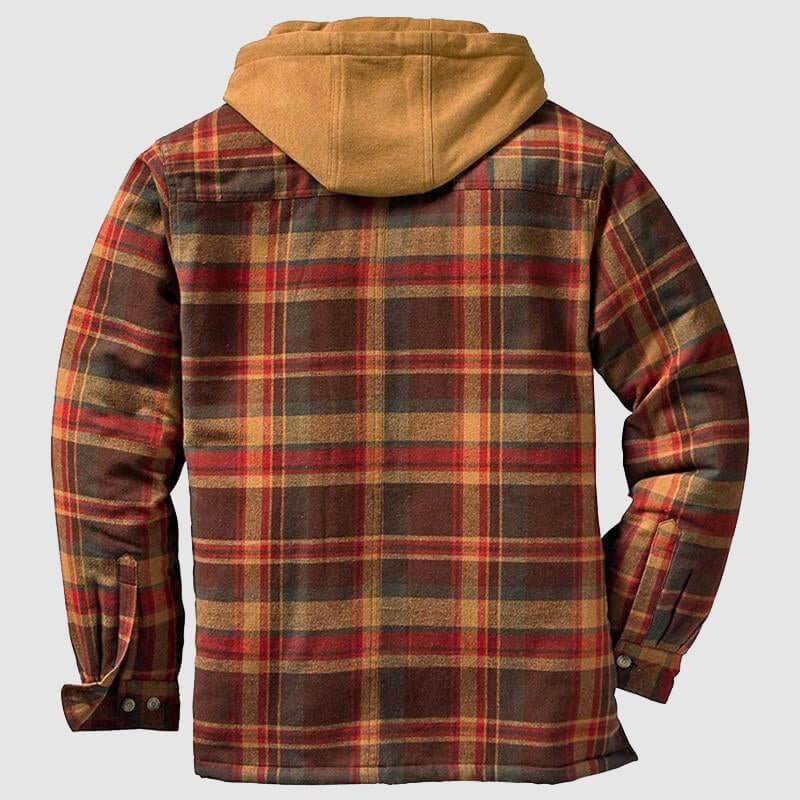 Men's Casual Checkered Jacket: Regular Fit Spring/Autumn Outerwear