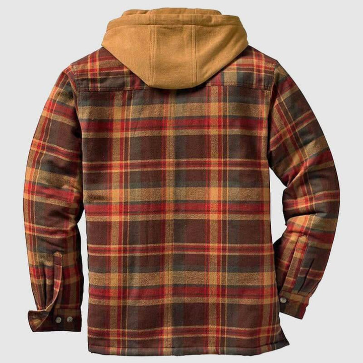 Men's Casual Checkered Jacket: Regular Fit Spring/Autumn Outerwear